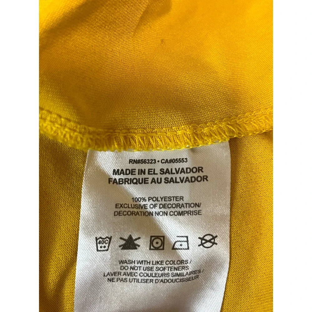 Nike Iowa State Cyclones Shirt Mens Large Yellow Long Sleeve Dri-FIT Collegiate